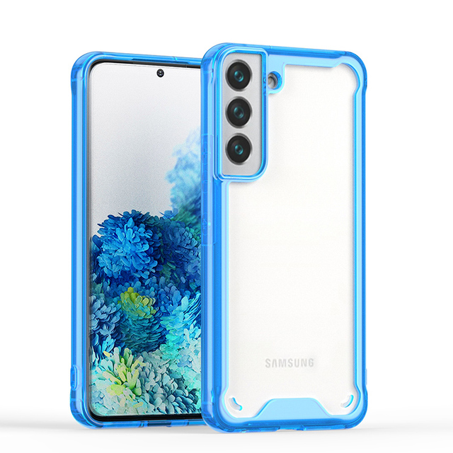 Factory Price TPU Acrylic Phone Case for Samsung S22 Clear Transparent Luxury Shockproof High Quality Phone Case for Samsung S22