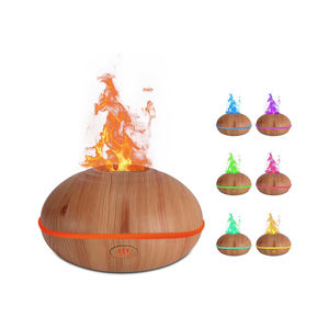 Diffuseur d'arômes électrique en bois 200 ml, best-seller 2025, huile essentielle et humidificateur d'air avec aromathérapie à flamme pour usage domestique - Product Image 1