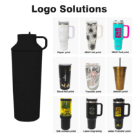 Gobelet de gymnastique en acier inoxydable de haute qualité bouteille d'eau isolée sous vide tasse Thermos avec poignée pour cadeaux d'affaires nouveau couvercle Design