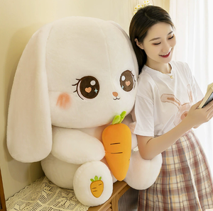 Adorable Peluche de Conejo con Ojos Grandes Sosteniendo una Zanahoria - Product Image 6