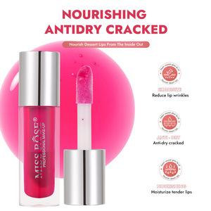 Brillo Labial <span class=keywords><strong>de</strong></span> Marca Privada, 6 Colores Brillantes, Tubo Redondo, Hidratación Profunda, Efecto <span class=keywords><strong>Voluminizador</strong></span>, Maquillaje Cosmético - Product Image 4