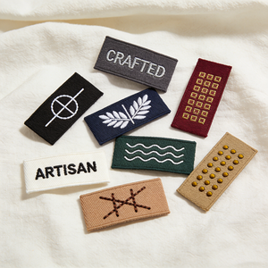 <span class=keywords><strong>Etichette</strong></span> <span class=keywords><strong>Artigianali</strong></span> Personalizzate Ricamate con Motivo Geometrico per Abbigliamento, Logo del Marchio, Decorazione, <span class=keywords><strong>Etichette</strong></span> Premium - Product Image 3