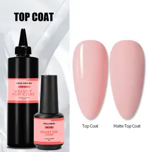 Wholesale Price Velvet Matte Top Coat Gel Nail Polish 1KG/5KG/25KG Private Label Velvet Matte Top Coat Nail