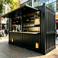 SKYLINE Maisons conteneurs mobiles modulaires préfabriquées de 20 pieds, très demandées, à assemblage rapide, pour boutique ou bar extérieur moderne
