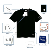 T-shirt Homme Oversize à Épaules Tombantes 100% Coton 180 g/m² avec Impression de Logo Personnalisé, Doux et Respirant, Plus de 30 Couleurs Disponibles