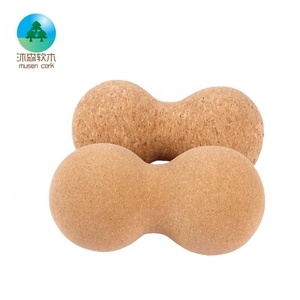 2024 Hochwertiger Umweltfreundlicher Erdnuss-Massageball aus Naturkork mit Wunschlogo für Nacken- und Fuß-Yogaübungen - Product Image 4