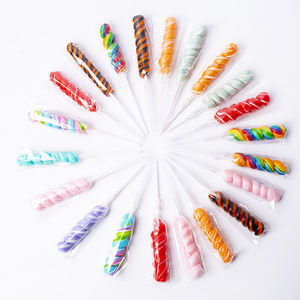 קשת צבעונית בהתאמה אישית מגוון רחב של מקל צורה טוויסט ליפופ קשה מתוק - Product Image 5