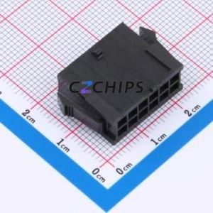 W30022K-12PB123 Housing (Wire-to-Board / Wire-to-Wire) P=3.03mm Connector 2x6P 3.03mm Micro-Fit (MX 3.0) 3.03mm - Product Image 1