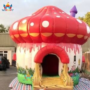 Durable Eco-Friendly 4x4m WINWAY <b>Inflatable</b> Bounce <b>House</b> Combo with 3-Year Warranty 8-Person Capacity & Customized Color for Fun - Product Image 6