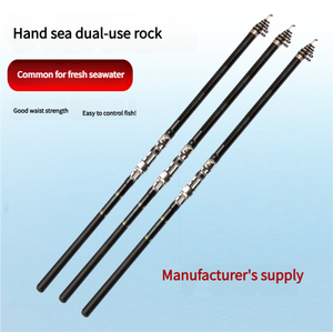 Canne à pêche en verre télescopique solide et durable de 2.7m à 4.5m, canne à pêche souple pour gros poissons, mer, rivière d'eau douce - Product Image 4