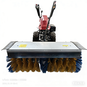 Handschubmaschine Handgeführter Selbstbetriebener Schneefeger Multifunktionaler Schneeräumer Straßenkehrmaschine/Schneepflug - Product Image 5