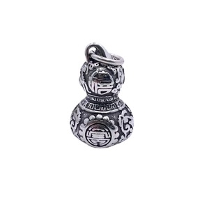 Collier pour homme en acier inoxydable de style chinois avec pendentif gourde, breloque thématique, cadeau 2160118 - Product Image 5