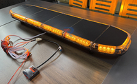 Barre lumineuse stroboscopique LED 88W 51 pouces nouveau design système auxiliaire pleine grandeur 12-24V pour toutes les tailles de voiture pâturage sur le toit en PVC noir pour