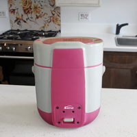 Cuisinière à riz électrique automatique portable en plastique, écologique, avec revêtement antiadhésif, contrôle mécanique du minuterie, haute qualité, 2,1-3,0 L