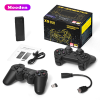 Console de jeu X9 Game Stick 1080P HD 64 Go avec plus de 30 000 jeux rétro S905x2 TV avec manette sans fil et connexion 2,4 GHz