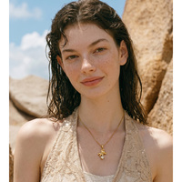 Collier JINYOU 4399 en acier inoxydable plaqué or, étanche, avec pendentif étoile et ours en zircon, motif animal mignon