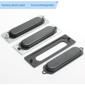 Tirador Empotrado Oculto para Cajón, Agarre de Dedo Integrado de Aleación de Aluminio, Herraje Moderno para Puerta de Gabinete y Muebles - Product Image 2