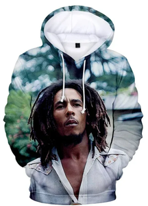Felpa con Cappuccio Unisex Bob Marley con Stampa Integrale, Moda Hip Hop <span class=keywords><strong>Rock</strong></span>, Felpa Pesante con Stampa in Rilievo - Product Image 6
