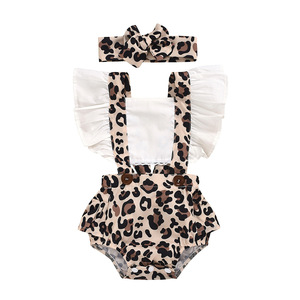 Ropa de Bebé al por Mayor Barata, Conjuntos de Ropa para Bebés Recién Nacidos con Estampado de Leopardo, de Proveedor Chino - Product Image 1
