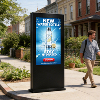 Affichage numérique extérieur sur pied de 55 pouces avec système Android intelligent, 3000 nits, DOOH, IP65, SDK