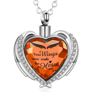 เสมอในใจขอ<span class=keywords><strong>ง</strong></span>ฉันปีกนา<span class=keywords><strong>ง</strong></span>ฟ้ากอดคริสตัลสร้อยคอรูปหัวใจจี้ศพผู้ถือเถ้าที่ระลึกเครื่องประดับขอ<span class=keywords><strong>ง</strong></span>ที่ระลึก<span class=keywords><strong>ง</strong></span>านศพ - Product Image 6
