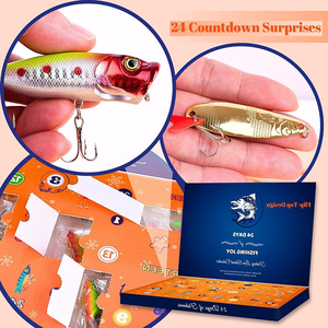 الصيد في عيد الميلاد العد التنازلي ، صيد السمك في عيد الميلاد ، مجموعة صيد السمك لمدة 24 يومًا - Product Image 4