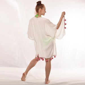 2025 nouveau femmes 3 pièces ensemble maillots de bain en mousseline de soie solide gland couverture <span class=keywords><strong>plage</strong></span> sarong paréo Bikini résistant au soleil maillot de bain <span class=keywords><strong>robe</strong></span> portefeuille pour - Product Image 6