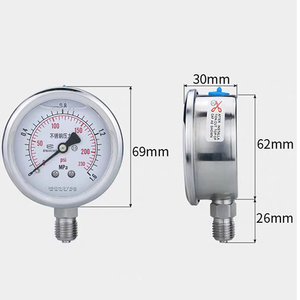 Manomètre numérique Manomètre rempli d'huile - Product Image 3