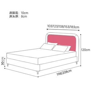 Lit d'enfant moderne et minimaliste, lit simple pour adolescent garçon, lit <span class=keywords><strong>de</strong></span> petite taille pour chambre d'enfant garçon, lit <span class=keywords><strong>de</strong></span> princesse pour fille - Product Image 6