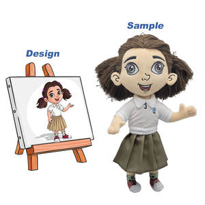 OEM özel 10CM 20CM <span class=keywords><strong>30CM</strong></span> peluş bebek karikatür çocuk kişiselleştirilmiş peluş oyuncak Unisex özel peluş - Product Image 3