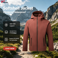 Veste bomber softshell pour homme TIMETEX, à capuche, en spandex/nylon, chaude, coupe-vent, imperméable, respirante, décontractée, pour l'extérieur, vente en gros OEM