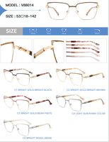 Nueva Llegada: Montura de Gafas Ópticas Metálicas, Diseño Europeo Americano, Montura Económica para Mujer, Venta al Por Mayor