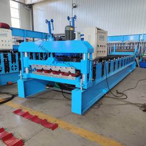 Alta velocidad 840 Panel de techo de metal de una sola capa Hoja Máquina formadora de rollos Máquina para fabricar azulejos - Product Image 2
