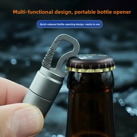 Lampe torche rechargeable en alliage de titane, mini lampe porte-clés, camping, multifonction, ultra-légère, ultra-fine, portable, indice de protection IP20