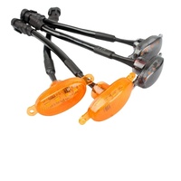 Luces LED para Parrilla de Coche, Luces de Circulación Diurna Universales para Vehículos Todoterreno, Camionetas, Modificación Frontal, Luces Amarillas Pequeñas