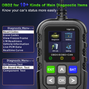 OBD II YM119 Auto Diagnostic Tool OBDII/EOBD <strong>Code</strong> Reader Scanner for 12V Vehicles <strong>Helps</strong> in Car Diagnostics - Product Image 3