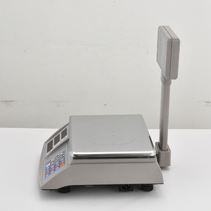 Huaxi 라벨 인쇄 40kg 계량 스케일 바코드 영수증 인쇄 슈퍼마켓 30kg 디지털 가격 계산 기계 저울 - Product Image 4