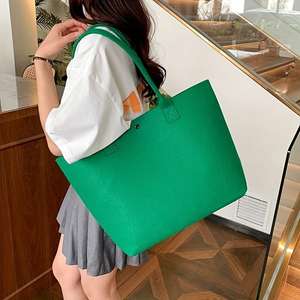 Sac fourre-tout en feutre pour femme, élégant, léger et résistant, sac de shopping pour femme - Product Image 4