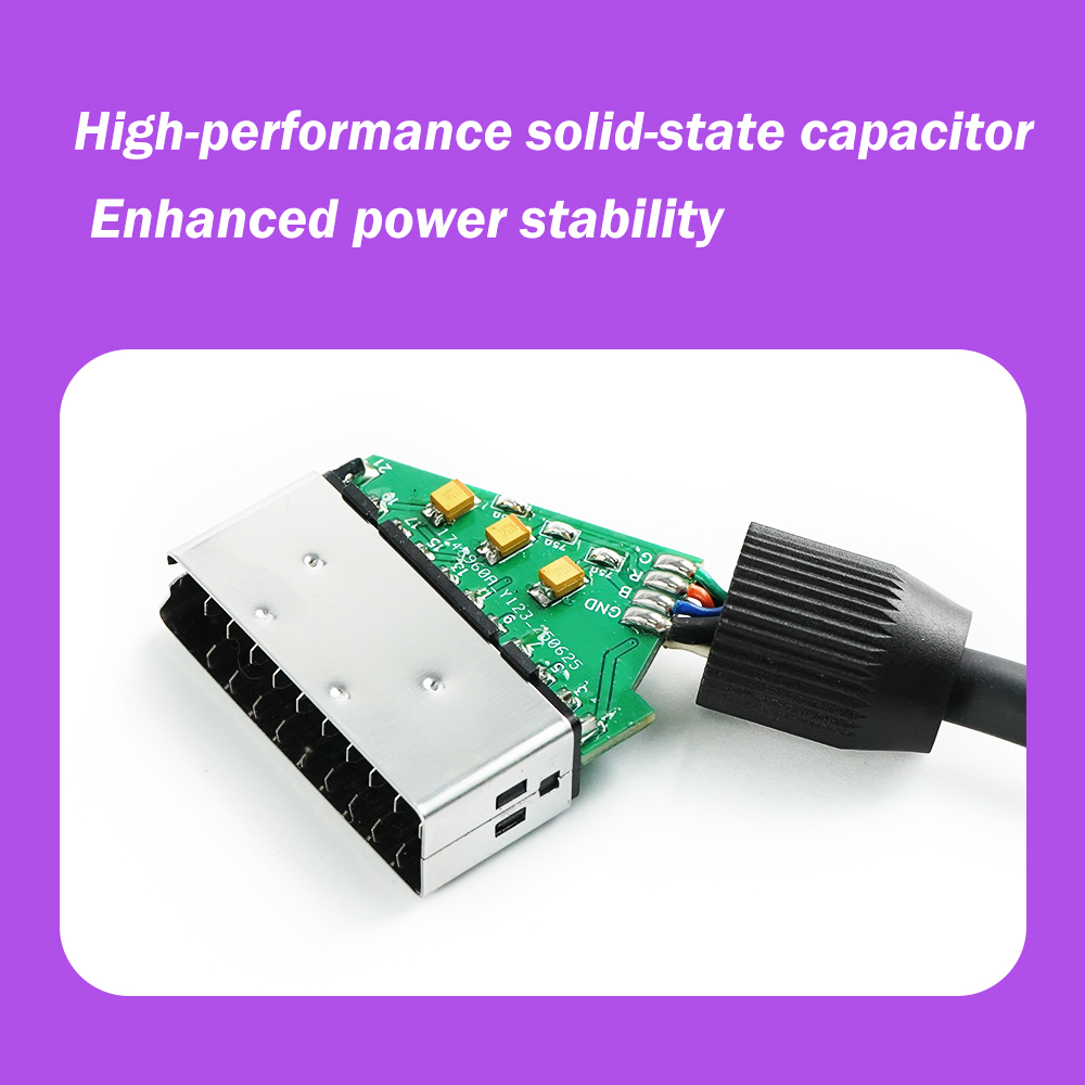 1.3m JP Version Composite Video On SYNC RGB Scart Cable For PS2