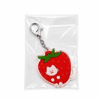 Porte-clés en acrylique personnalisés HanXin Boutique Cosmic Cuties, série Fruits et Aliens, vente en gros, fournisseur d'usine, en vrac