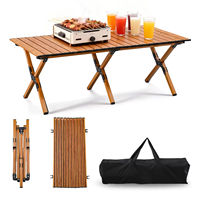 Table de camping portable pliable moderne légère en alliage d'aluminium imperméable pour l'extérieur
