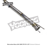 Système d'échappement en titane pour Mercedes-Benz A45 AMG W176 2.0T 2013-2019, silencieux à valve à vide, tuyaux droits
