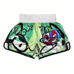 Vente en gros d'usine de shorts de Muay Thai pantalons de boxe respirants pour hommes et femmes shorts MMA d'entraînement sportif - Product Image 2