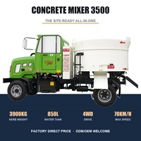 Camion malaxeur à béton autochargeant 5m3 pour la construction routière