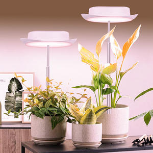 카우보이 모자 모양 미니 <span class=keywords><strong>LED</strong></span> 식물은 실내 식물을 위한 빛을 성장한다, 10 밝기 조절 가능, <span class=keywords><strong>3</strong></span>/9/12H 타이머 화분 식물 조명 성장 - Product Image 1