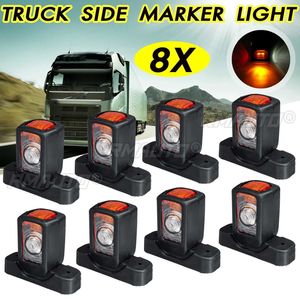 ไฟเลี้ยวข้างรถยนต์ รถบรรทุก 2/4/8x 12V 24V ไฟ LED สำหรับรถพ่วง รถตู้ สีแดง ขาว เหลืองอำพัน ไฟเลี้ยว LED ภายนอก - Product Image 1