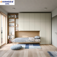 Meubles de maison modernes, lits muraux pliants Murphy personnalisés, taille double, queen, king, armoire, design gain de place, panneau en mélamine