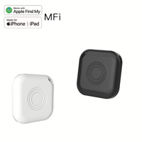AirTag certifié MFi, localisateur de clés sans fil, anti-perte, mini-traceur GPS intelligent pour portefeuille, bagages, sac, vélo