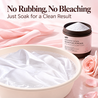 Poudre détachante oxygénée écologique multi-effets concentrée hypoallergénique parfum rose pour le linge