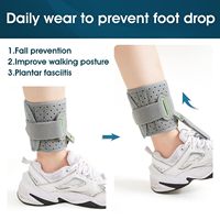 Usine en gros réglable attelle pied goutte orthèse cheville soutien pour marcher avec des chaussures confortable attelle pied goutte orthèse